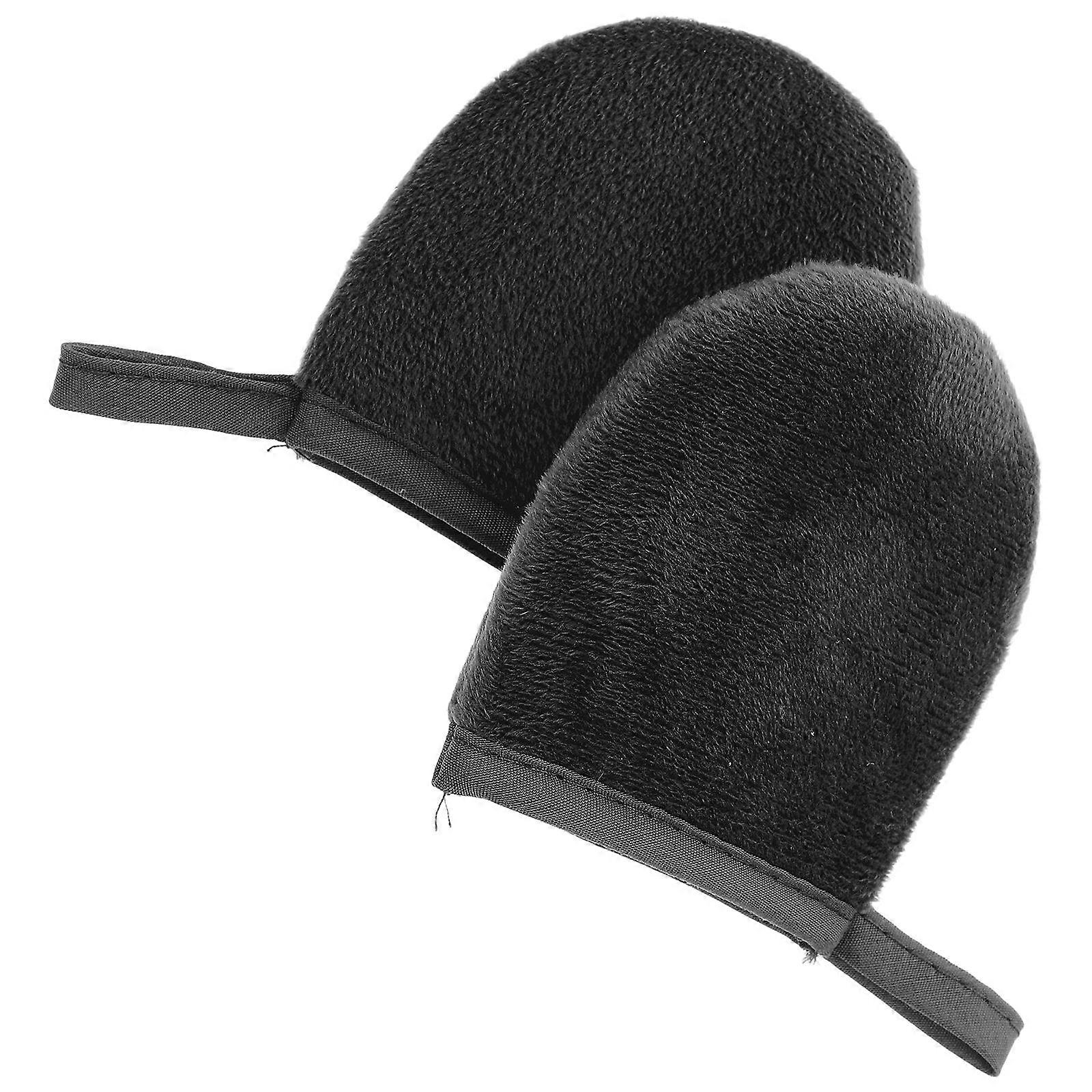 Sun Tanning Oil Apply Mitten Tanning Tools for Use 6Pcs Black