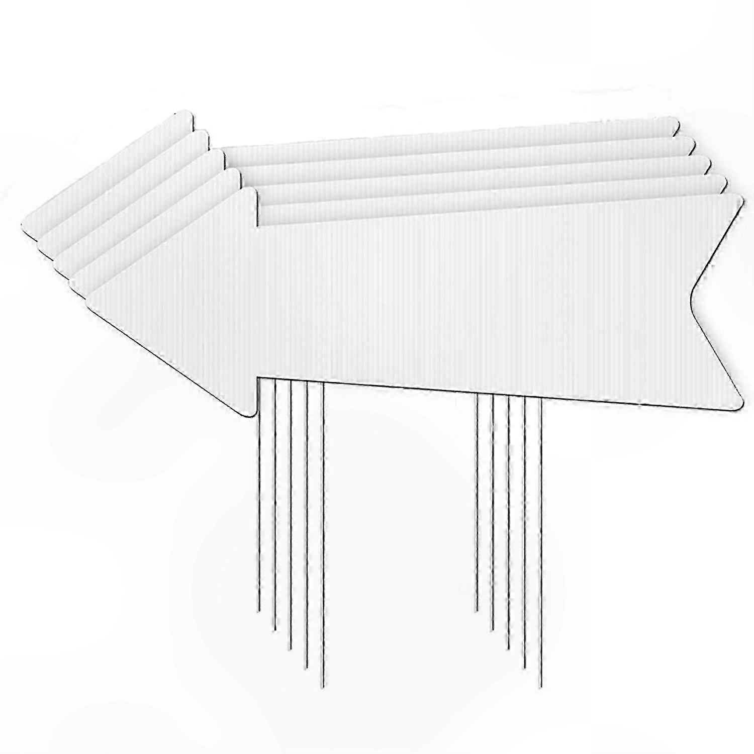 1Pc/5Pcs Blank Arrow Signs for DIY Party Directional Use, High-Strength Garden and Yard Markers with Stakes