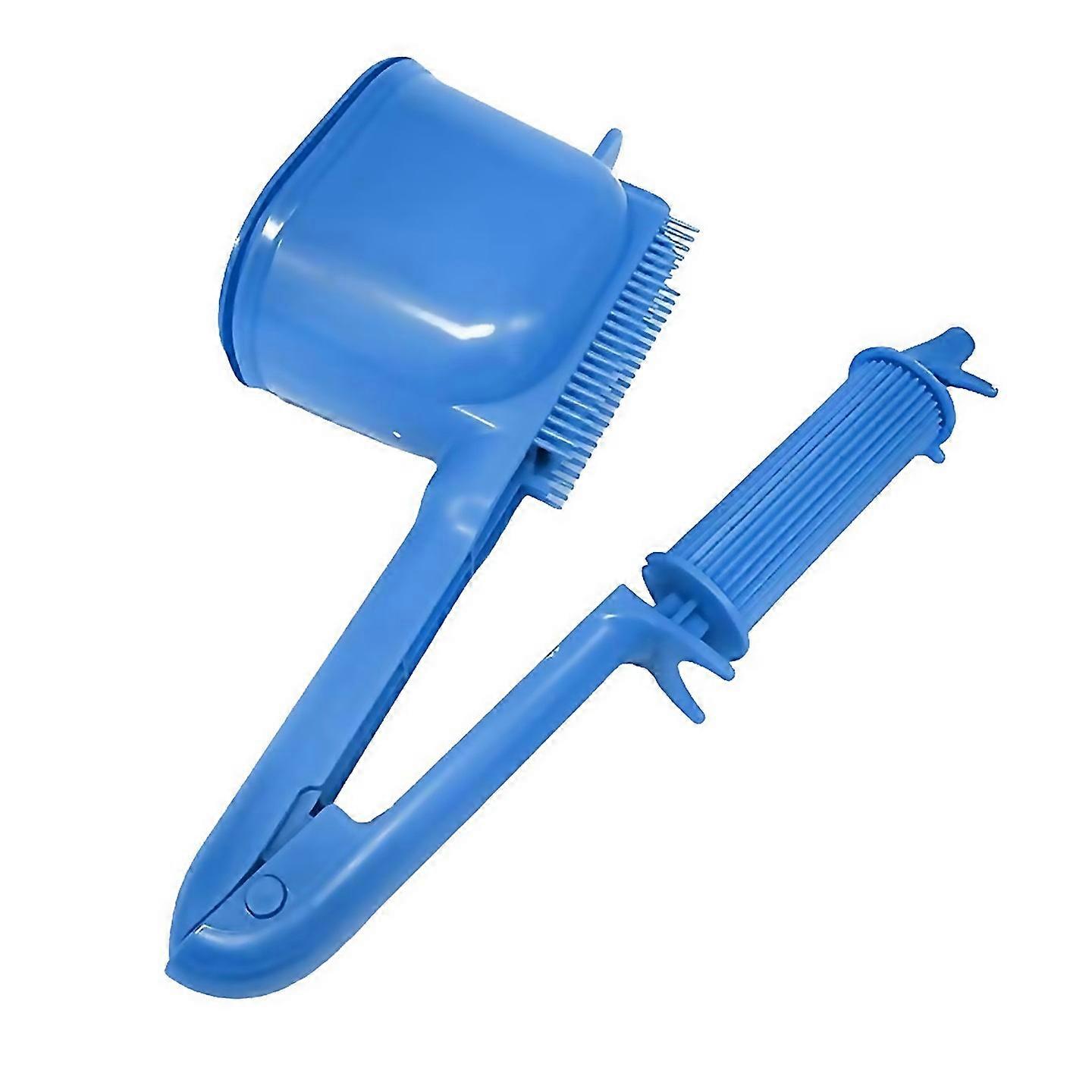 For 2in1 Hair Dye Roller Comb Blue