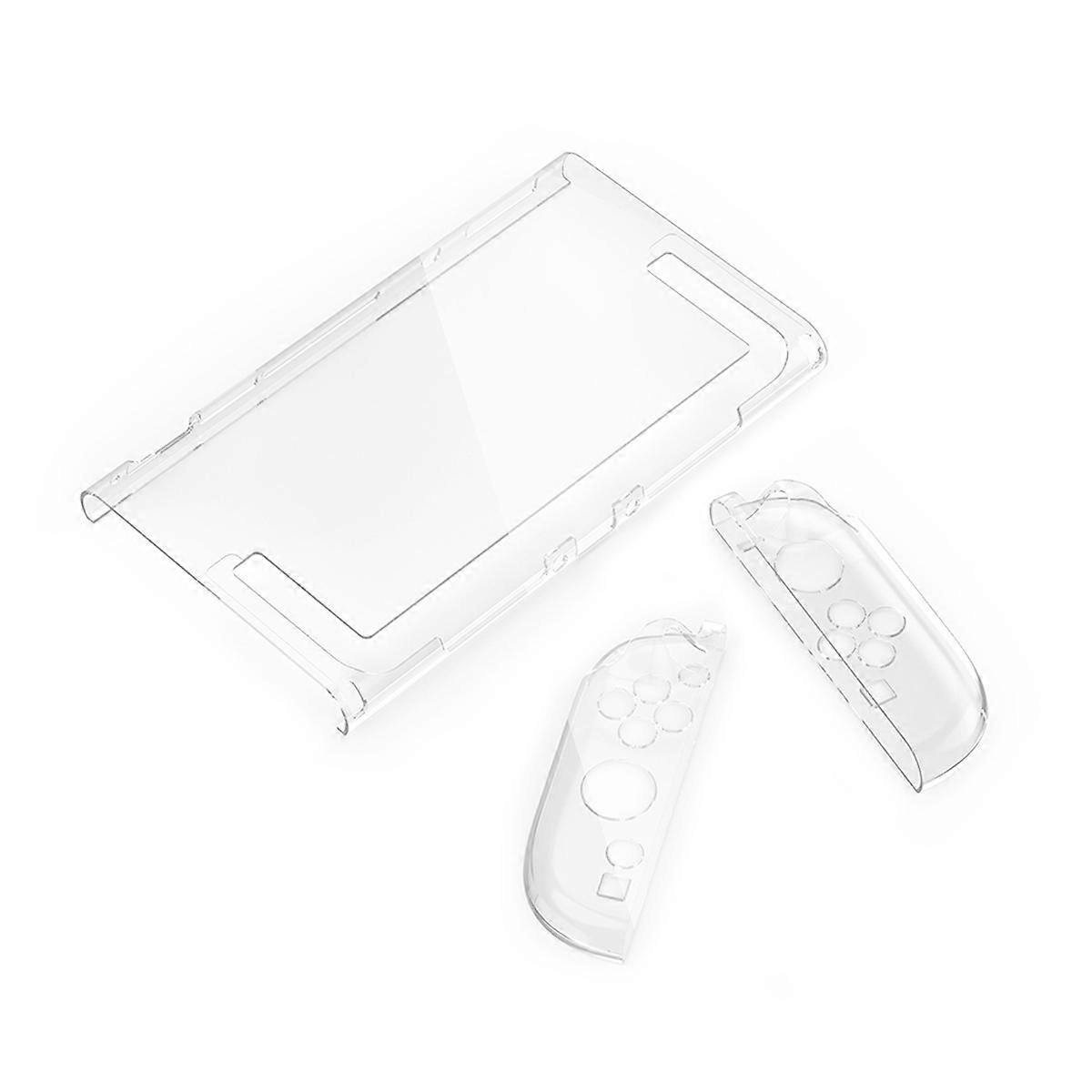 Transparent Crystal PC Hard Shell Case for Switch 2 Anti-Slip Protective Cover Full Console Protection