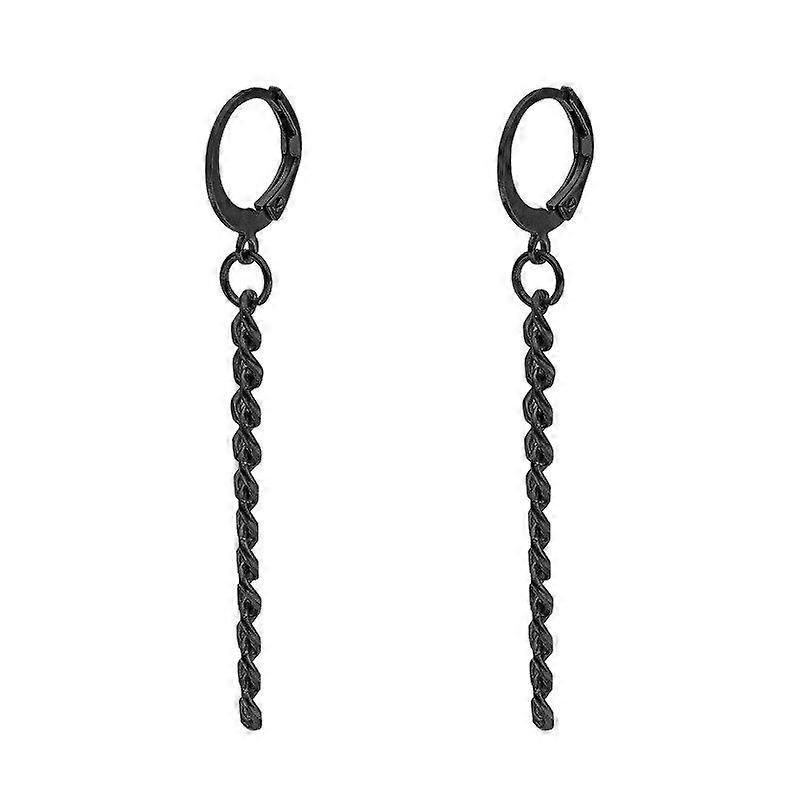 Gift Chain Titanium Stainless Steel Drop Earrings 1 Piece#5