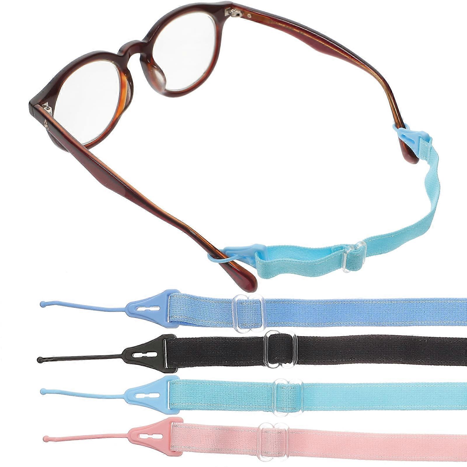 4Pcs Adjustable Glasses Holders Glasses Chains Adjustable Sunglasses Retainers Eyeglass Straps