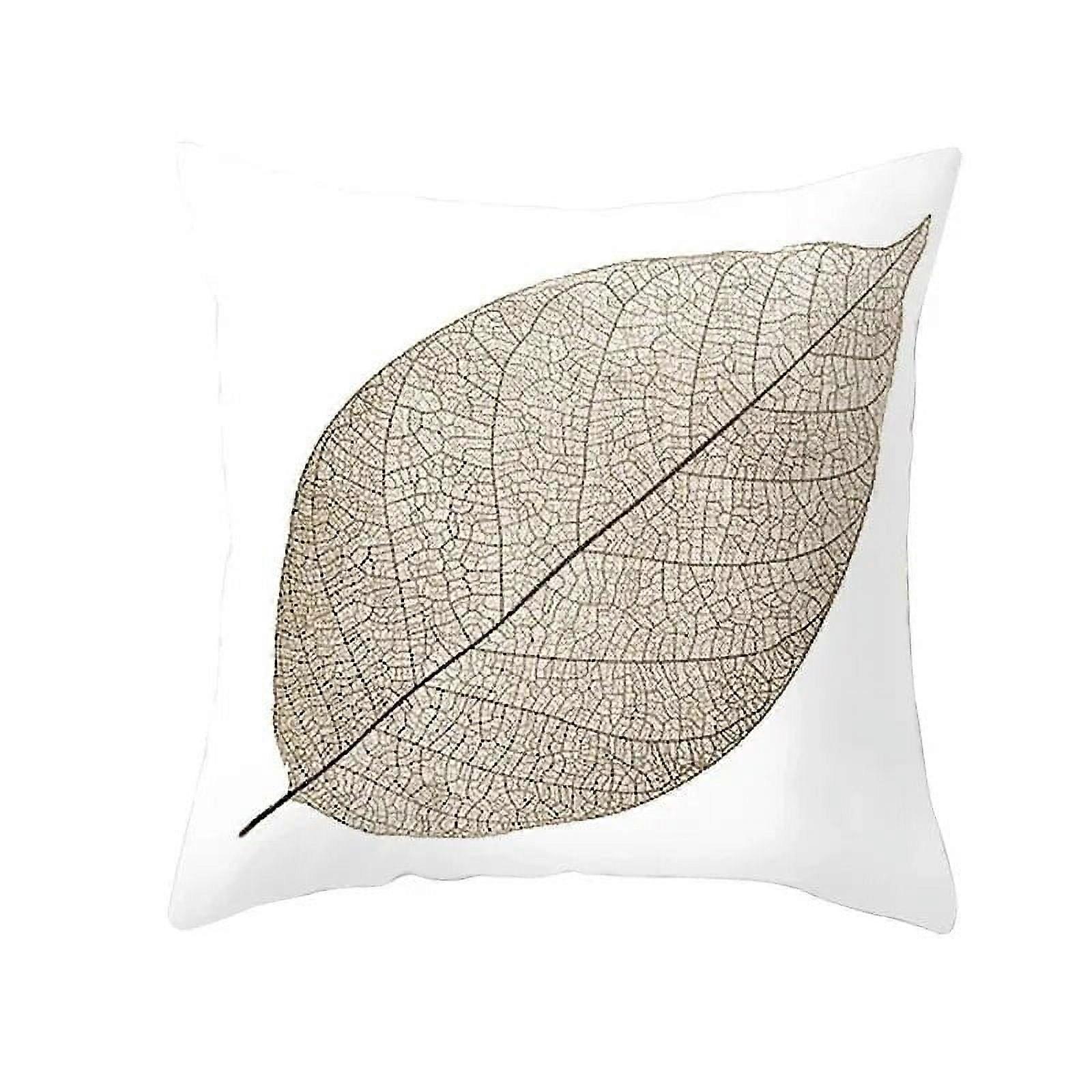 Putetrekk Bomull Lin Hjem Stue Sofa Soverom Dekorasjon Høst Lønneblader Frisk Print Mønster Putetrekk