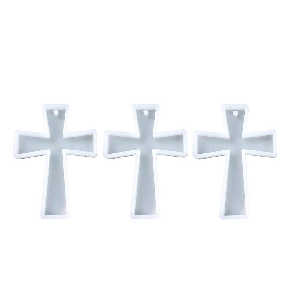 15Pcs DIY Silicone Cross Mold for Epoxy Resin Casting and Pendant Making