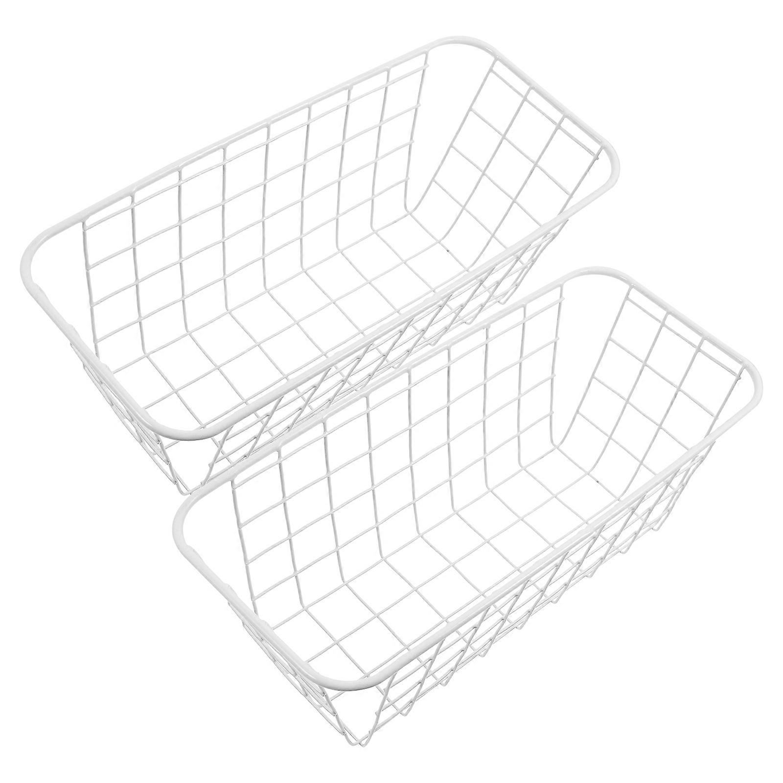 Kitchen Wall Basket Wire Storage Basket for Home Organization 8Pcs