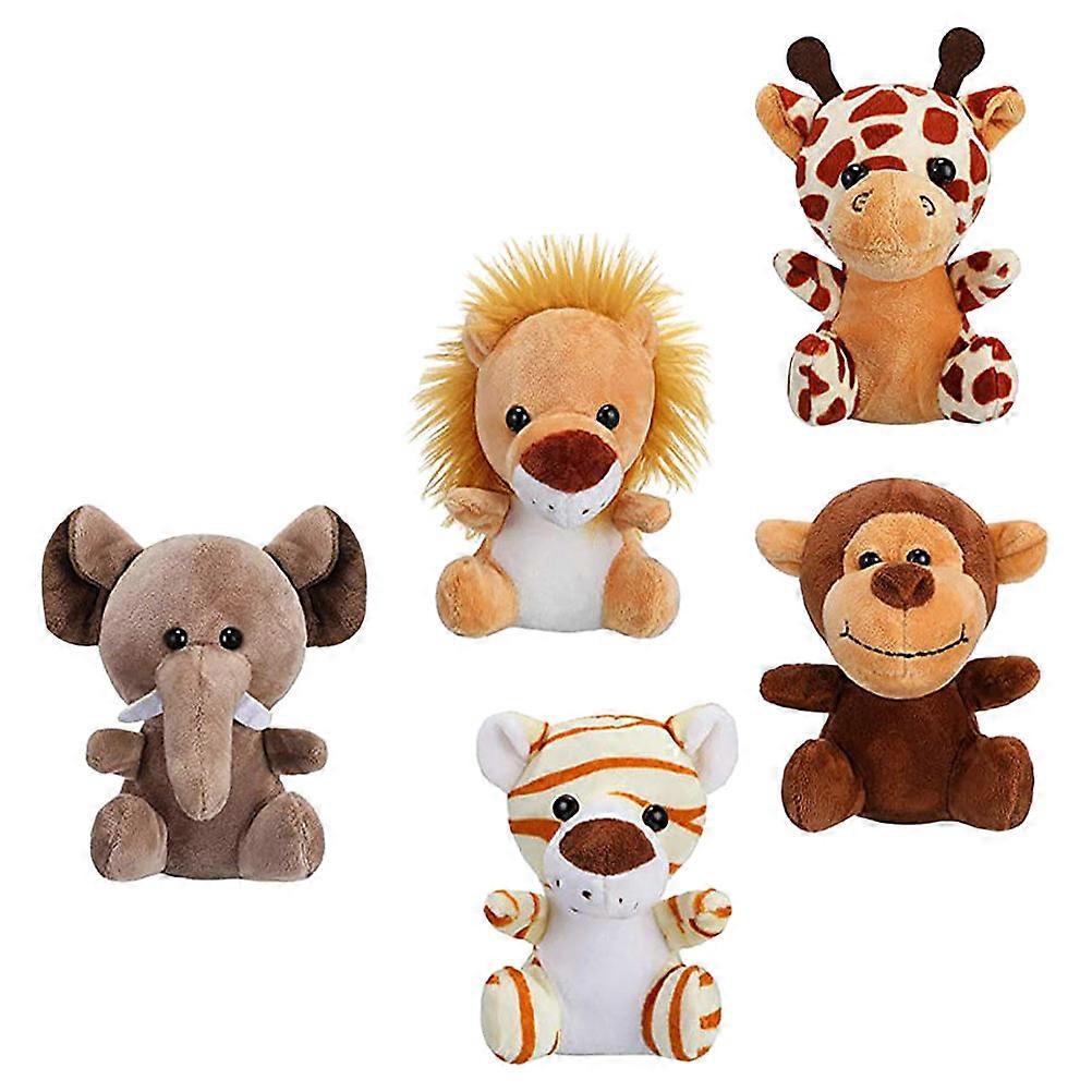 Plush Jungle Animal Keychain Pendant for Decor with 25Pcs Keychain Pendants