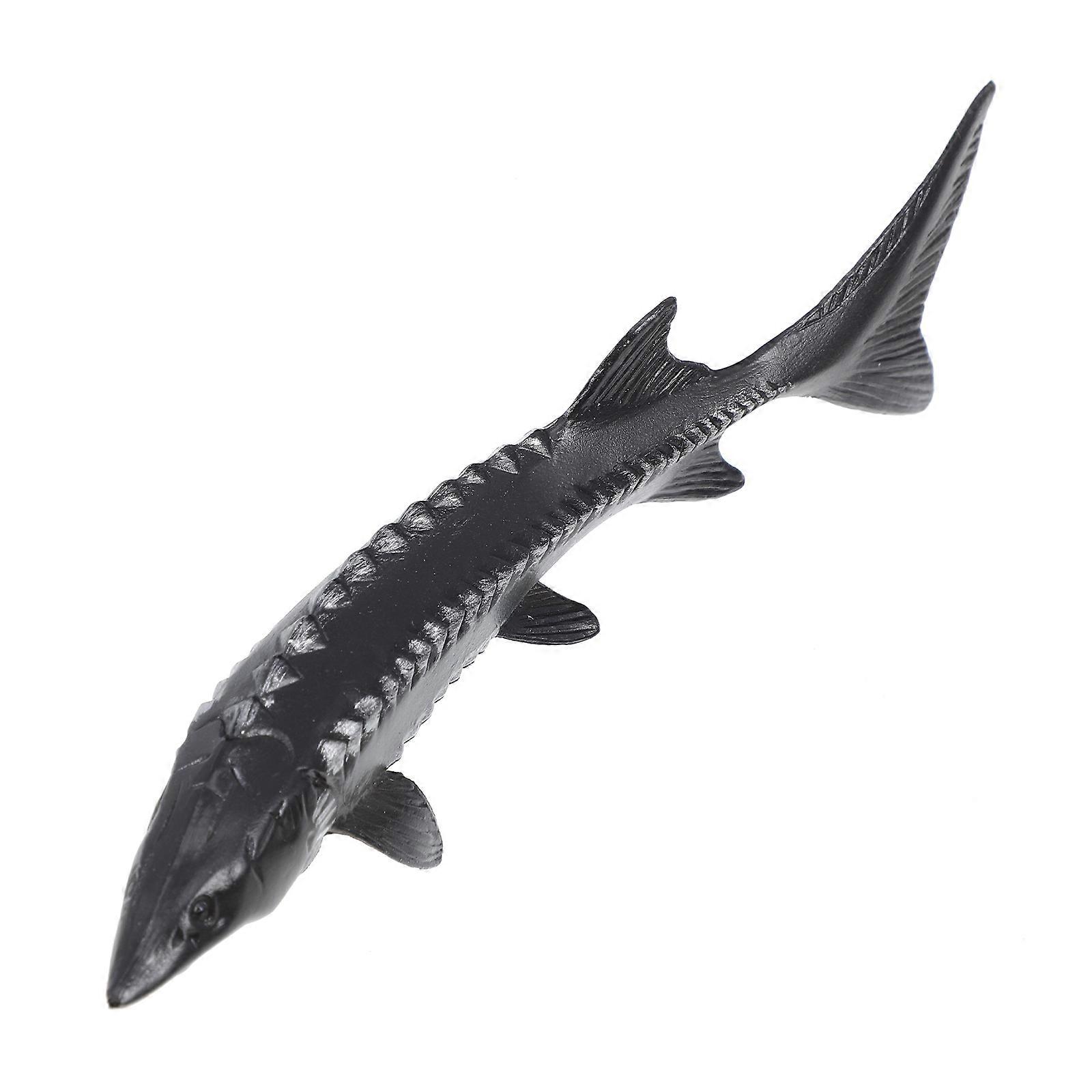 Realistic Simulated Sturgeon Fish Model Toy for Decor PVC