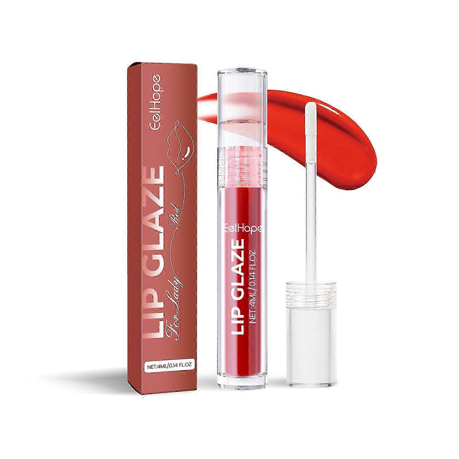 Lip Glaze Lip Moisturizing Color Bright Color Lasting Non-Fading Non-Stick Cup Portable Moisturizing Lip Glaze