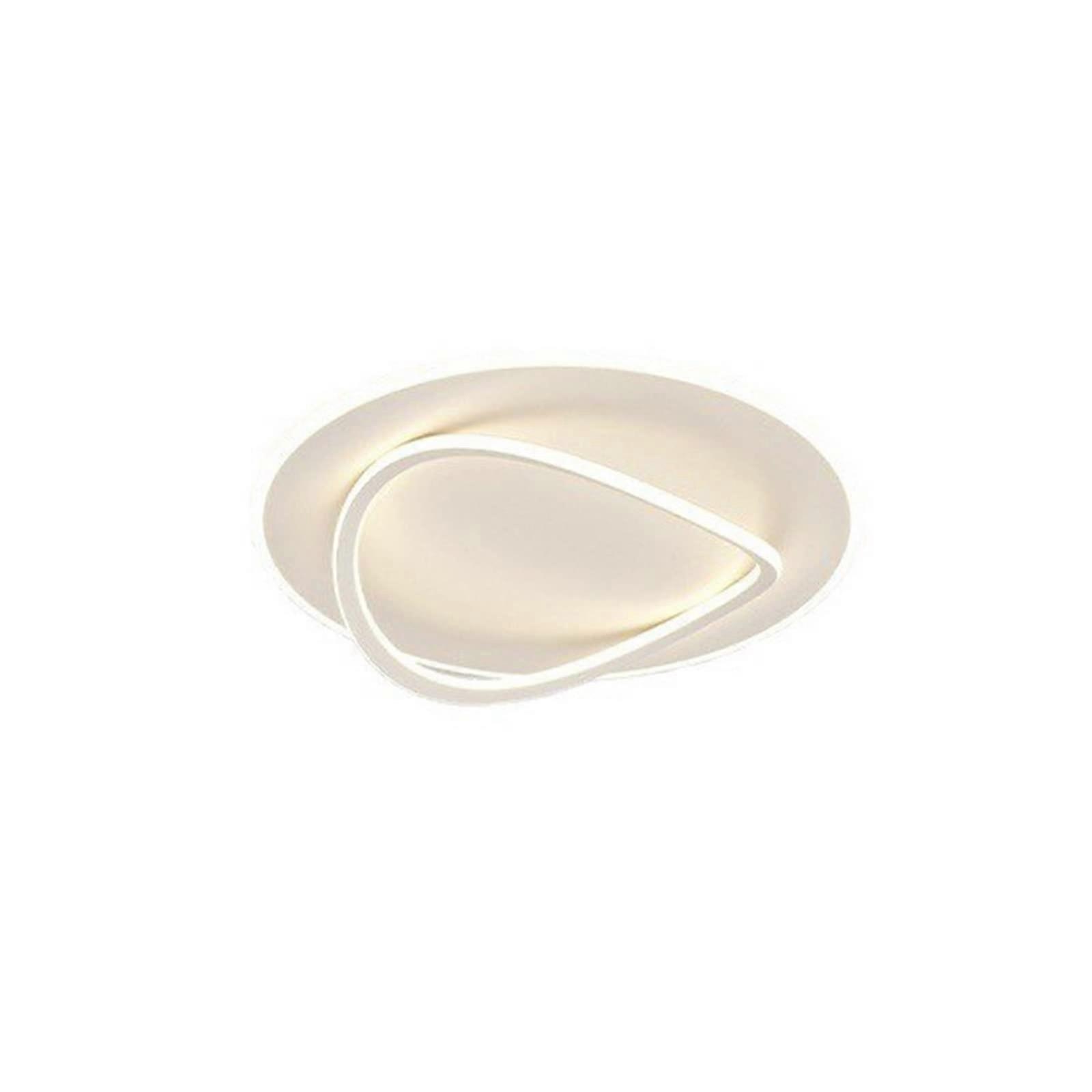 Round LED Ceiling Light Modern Minimalist Flush Mount For Main Bedroom And Dining White Finish SingleColor50