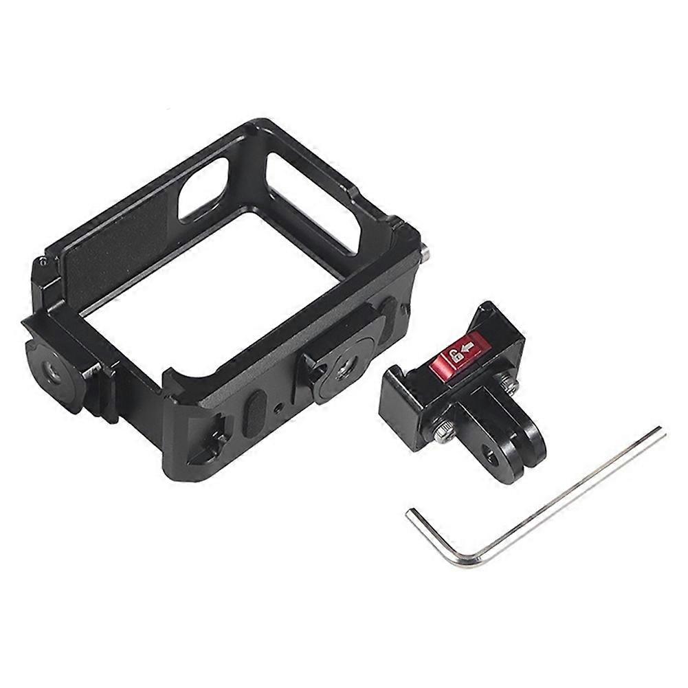 For Insta360 GO3 / GO 3S Ultra Light Metal Cage Frame Case Protective Shell Protector Accessories Dual Cold Shoes,A