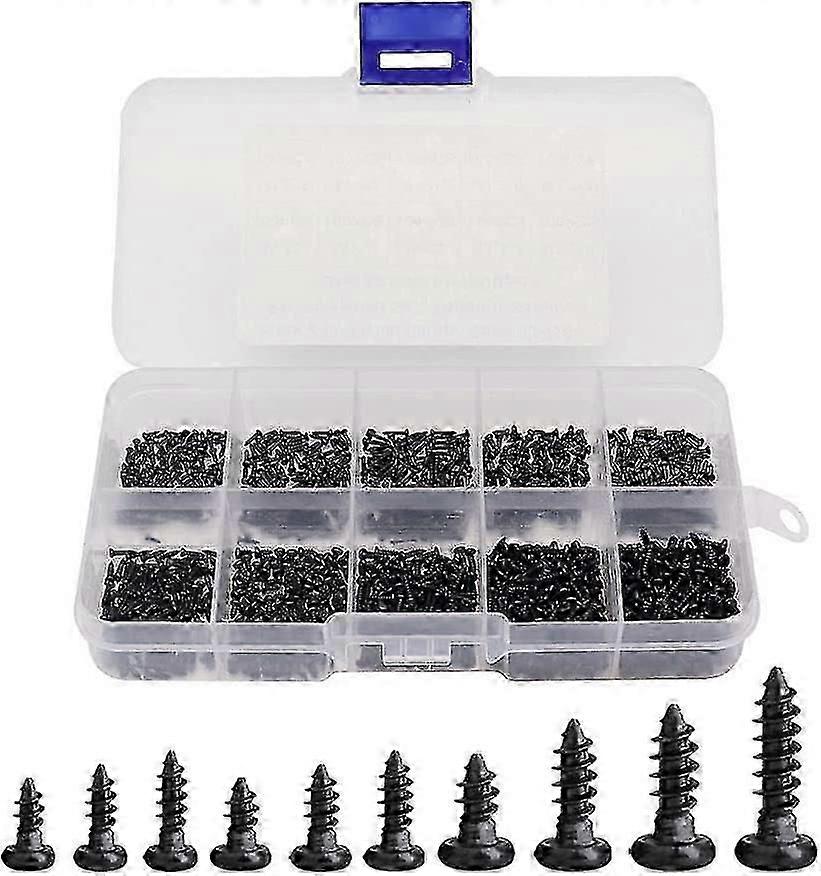 1000 Pcs Round Head Self Tapping Phillips Mini Wood Screws Mini Screws
