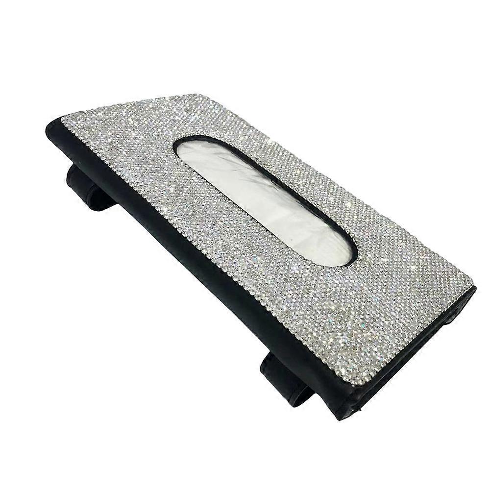 Car Accessories Tissue Storage Box Designed For General Users Black 1Pack