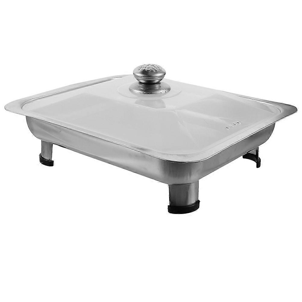Fish Serving Platter 2Pcs Food Tray With Lid Perfect For Buffet Serving And Keeping Food Warm 34X28X9.60CM Certified