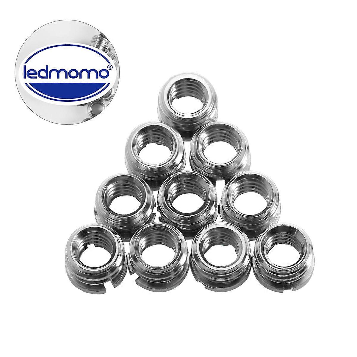 Photography Tripod Converter 2Pcs 1/4" To 3/8" Adapter Nut For Light Stands Silver Color Thread Conversion 20Pcs