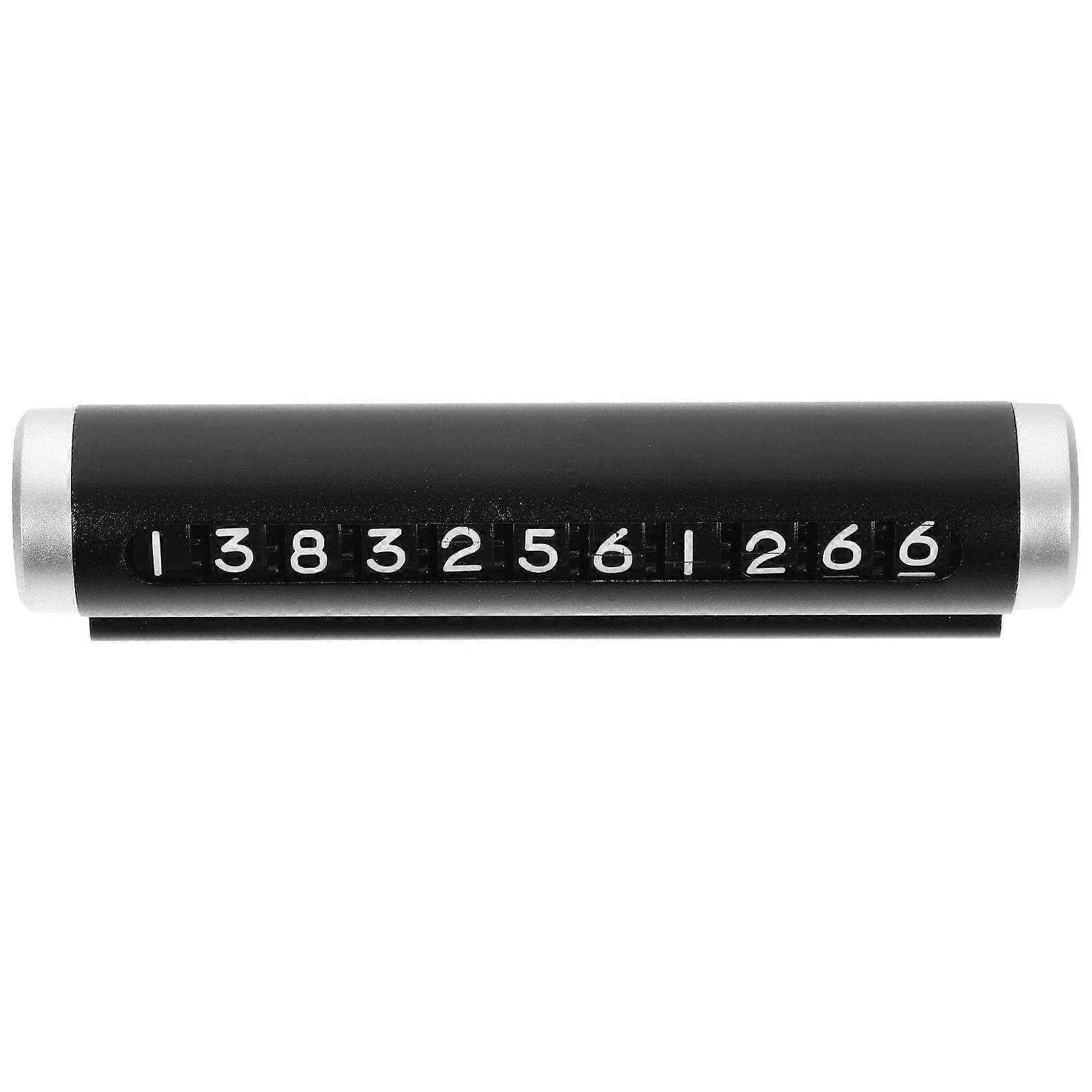 Car Temporary Parking Card Aluminum Alloy for Dashboard 3Pcs
