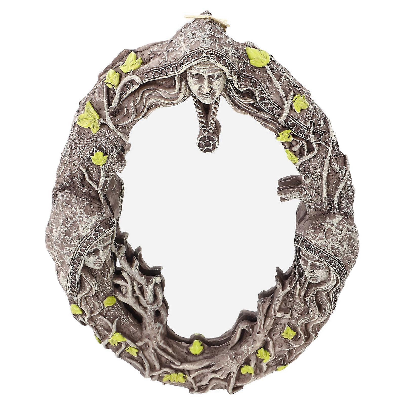 3Pcs Rectangular Makeup Mirror For Dressing Tables And Bedrooms Featuring Precise Application And Dark Grey Style