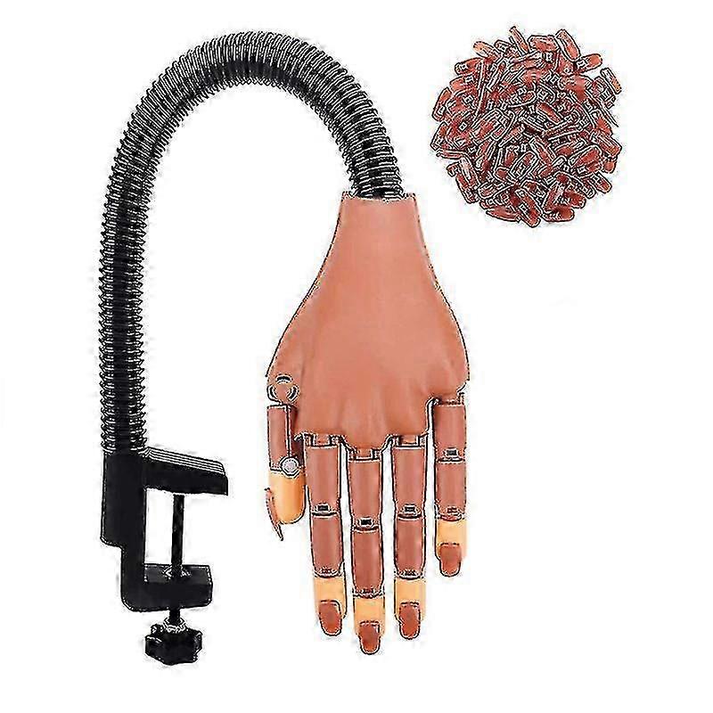 Upgraded Nail Training Practice Hands - Flexible And Removable Prosthetic Hand For Manicure (best Diy Practice Tool)
