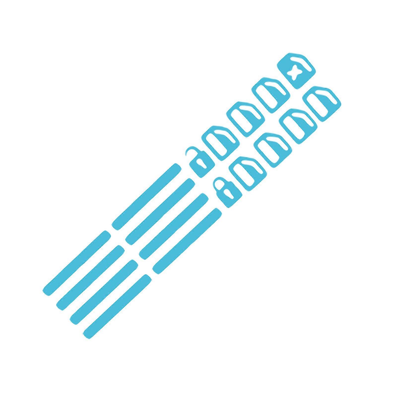 Car Glow In The Dark Button Decals 5 Sets Designed For Safety Enhancement During Night Driving Featuring Blue Material