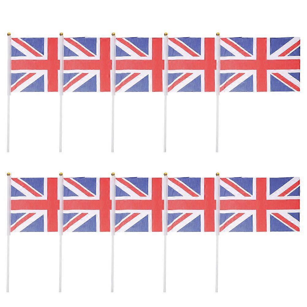 Cloth Hand Waving Flags Uk for Celebration Purpose 40Pcs