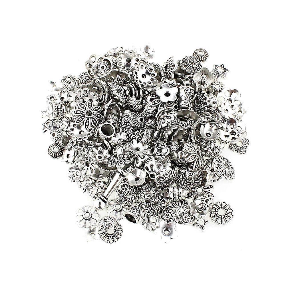 DIY Silver Flat Flower Pattern Accessories for 480Pcs