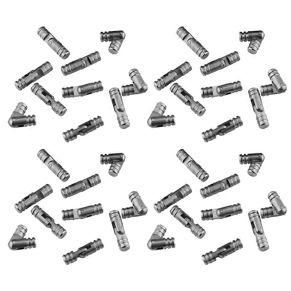 Case Hinges Hinge with Self Closing Function 100Pcs Silver Metal