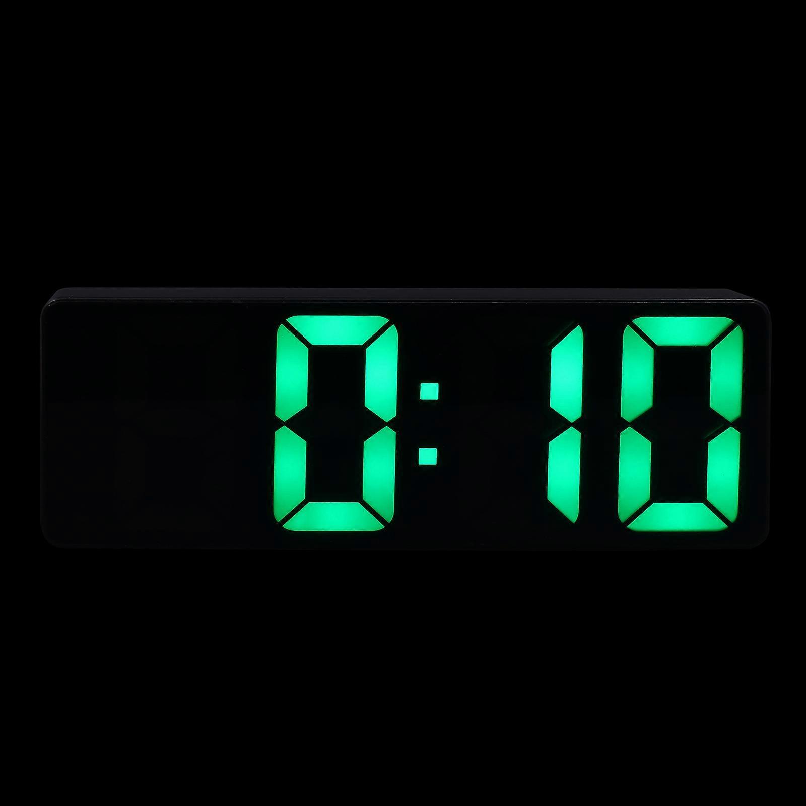 Electronic LED Alarm Clock for Home Use 7Sets Small Silver Model