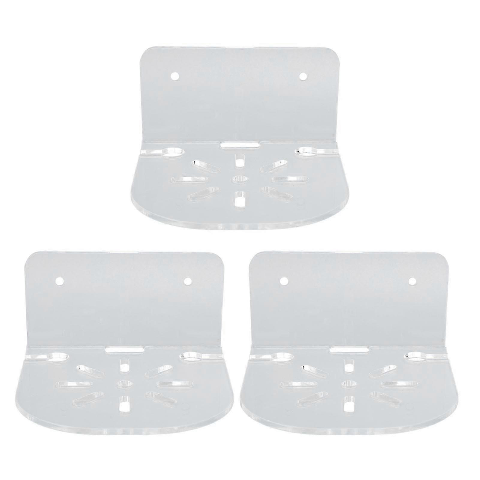 Acrylic Small Floating Shelf Transparent Wall Mounted Holder For Security