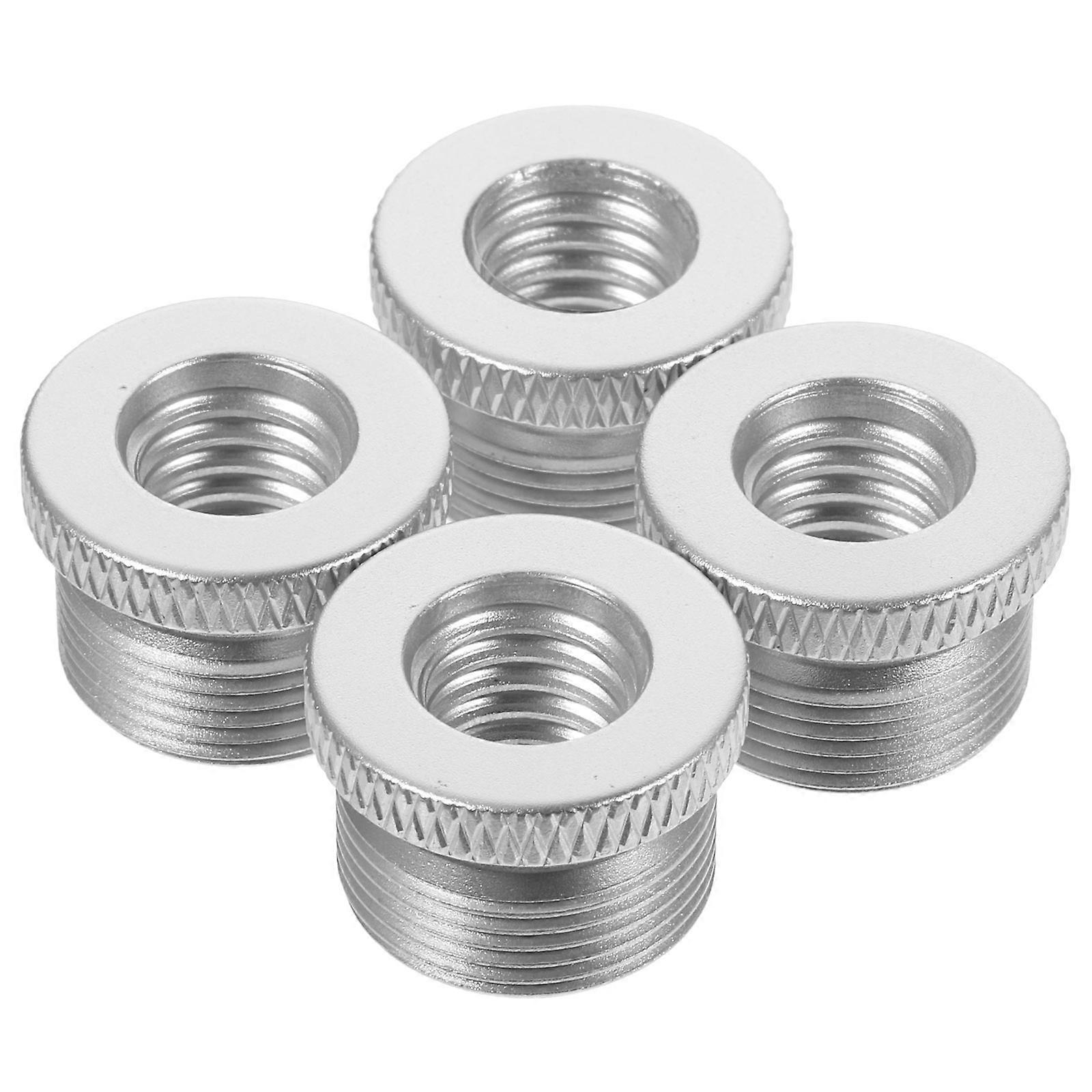 Mic Stand Adapter for Mic Use Tripod Conversion 4Pcs Silver Set