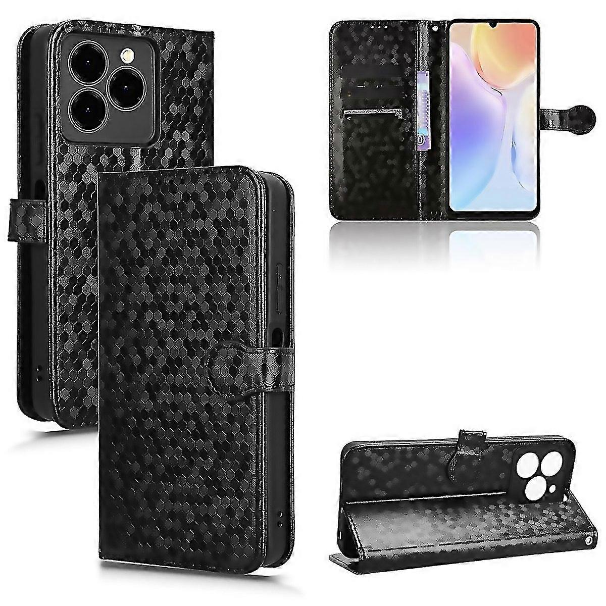 For Honeycomb Dot Texture Leather Phone Designed For Modern Living