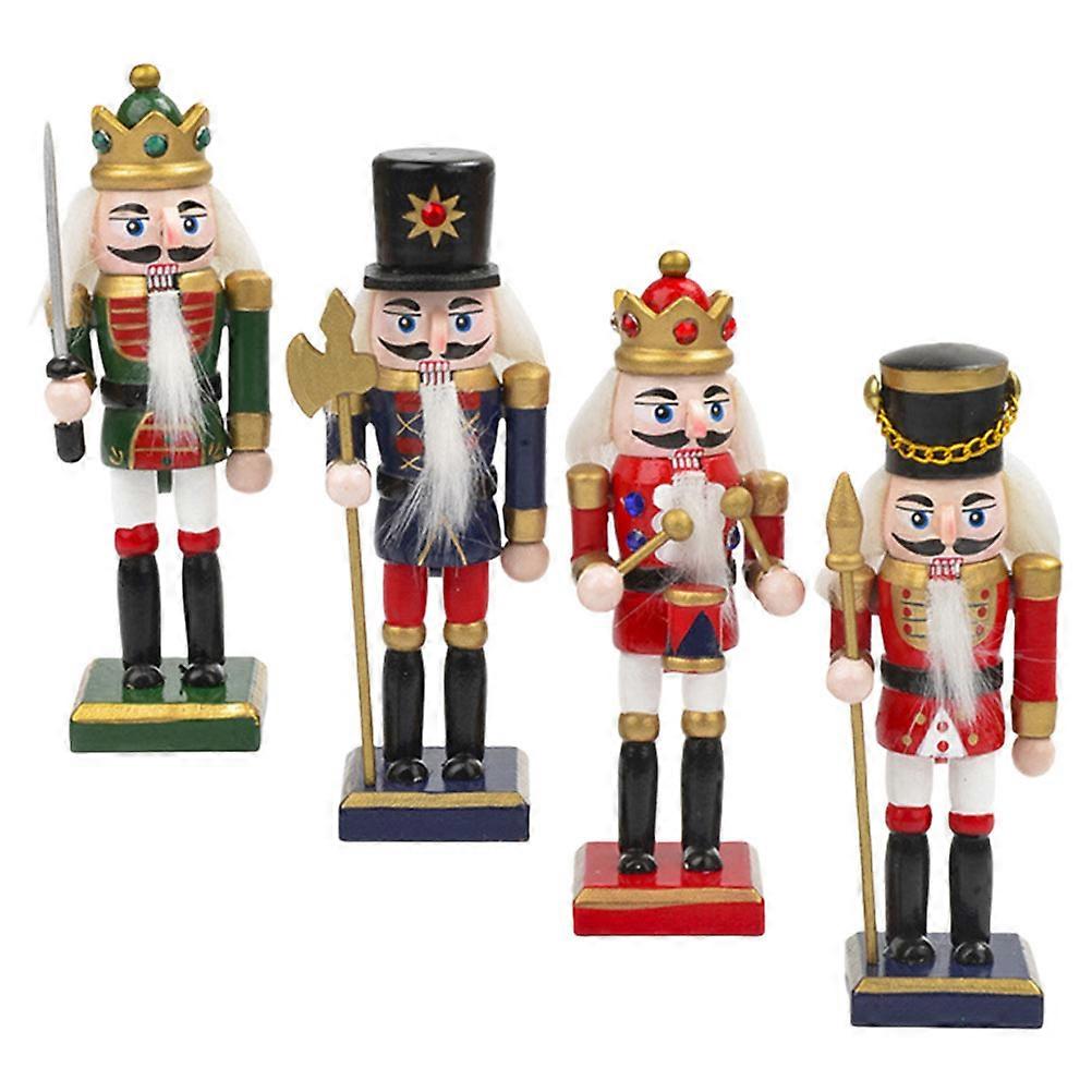 Christmas Wooden Nutcrackers for Decor 12Pcs Nutcracker Decorations Assorted