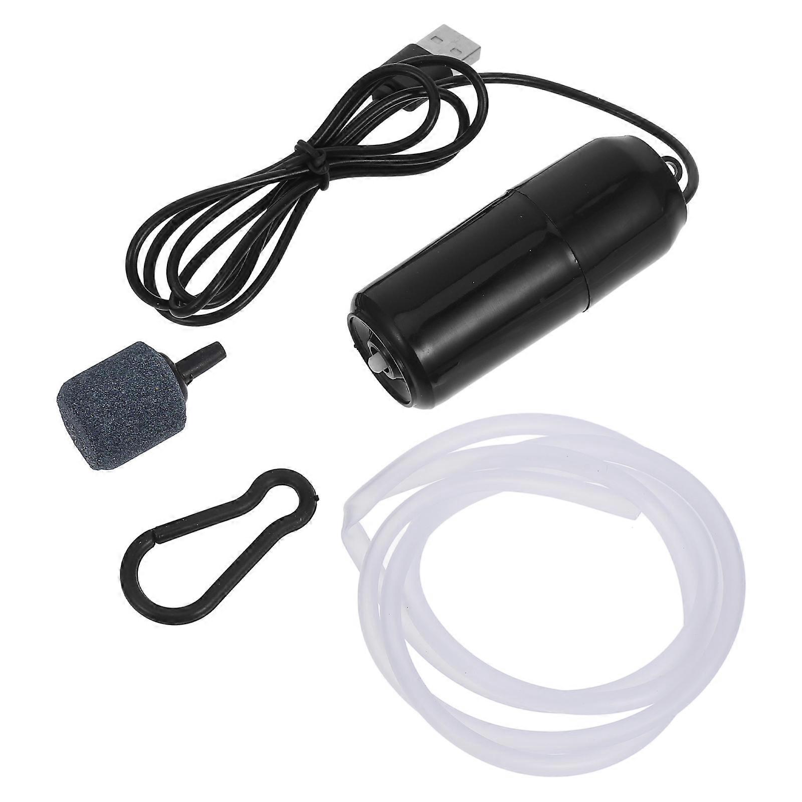 Silent Aquarium Air Pump Plastic Fish Tank Oxygen Pump 4Sets USB Mini