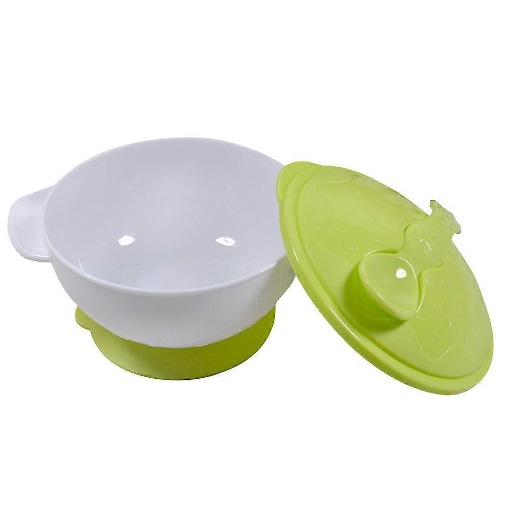 Suction Bowls Designed for Feeding Green Color