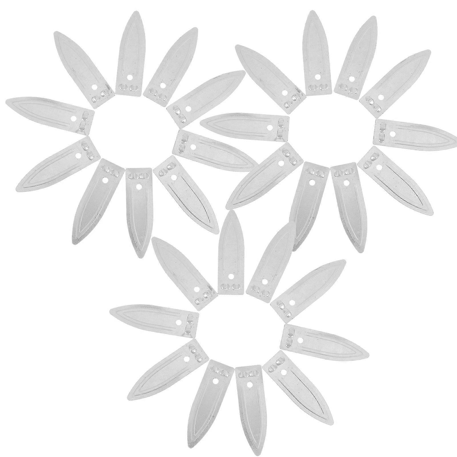 Zinc Electrodes 30Pcs For Fruit Battery Scientific Experiments Learning Materials For Students 4.5X1.5X0.2CM