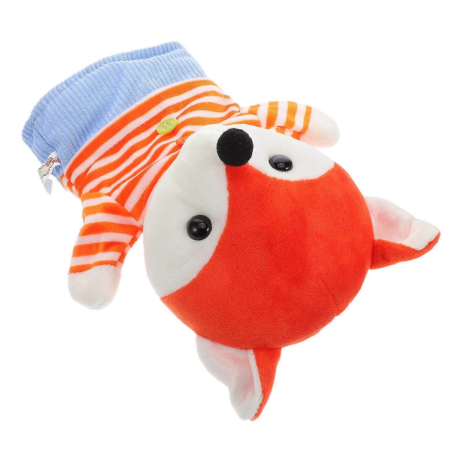 Plush Fox Hand Puppets for Teaching 2Pcs Cartoon Animal Puppet Toys