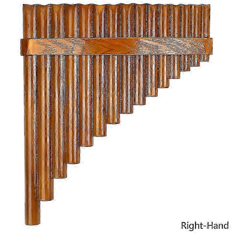 Pan Flute Wind Instrument - G Major Right Hand Model, High-Quality Handmade with 15 Tonnes Scale