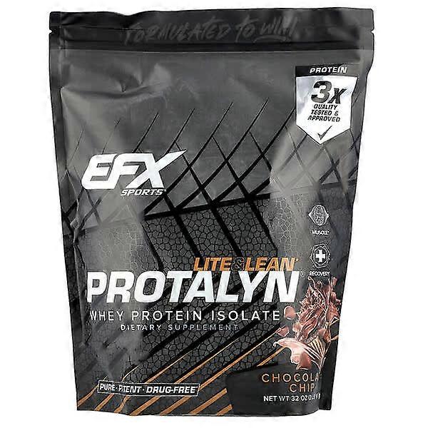 EFX Sports, ProtalynÃÂÃÂÃÂÃÂ® Whey Protein Isolate, Chocolate Chip, 2 lb (907 g)