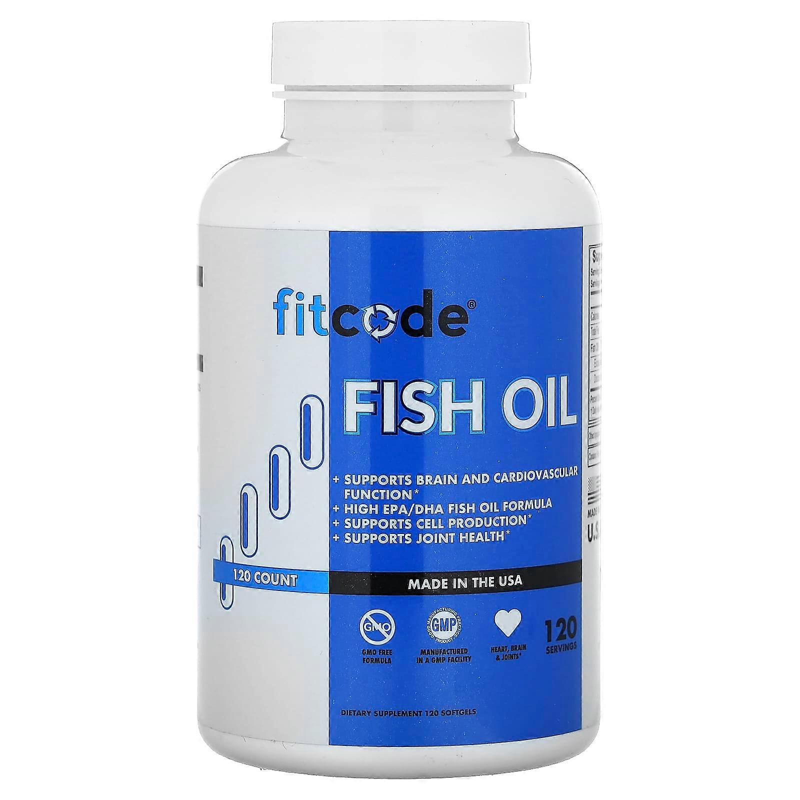 fitcode, Fish Oil, 120 Softgels