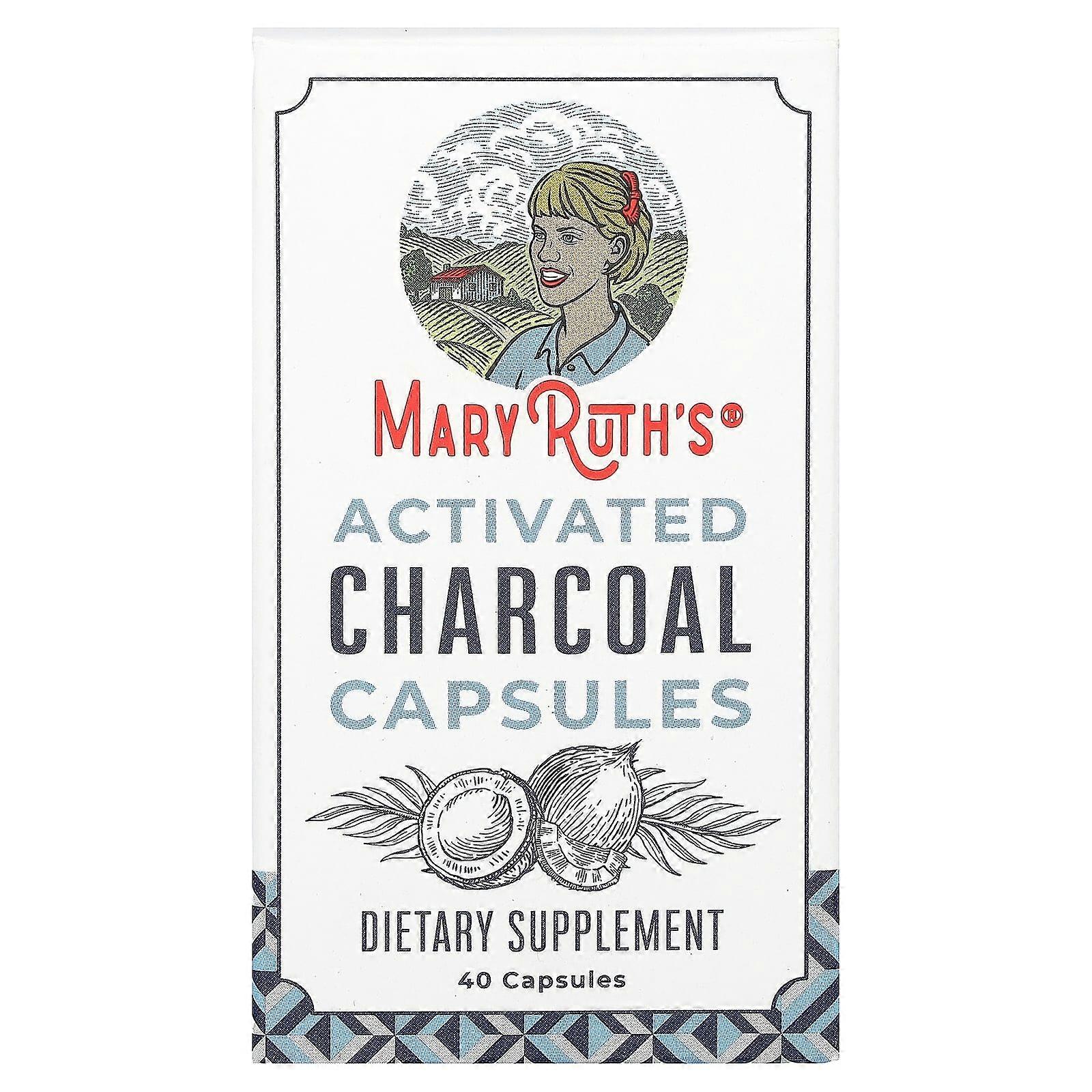 Activated Charcoal Capsules, 40 Capsules