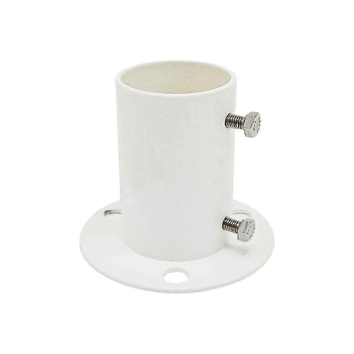 قضيب ستارة بمقعد بحافة من الفولاذ المقاوم للصدأ مقاس 1.5 بوصة، قضيب ستارة بمقعد أنبوبي دائري، دعامة مقعد أدوات منزلية، منشفة T