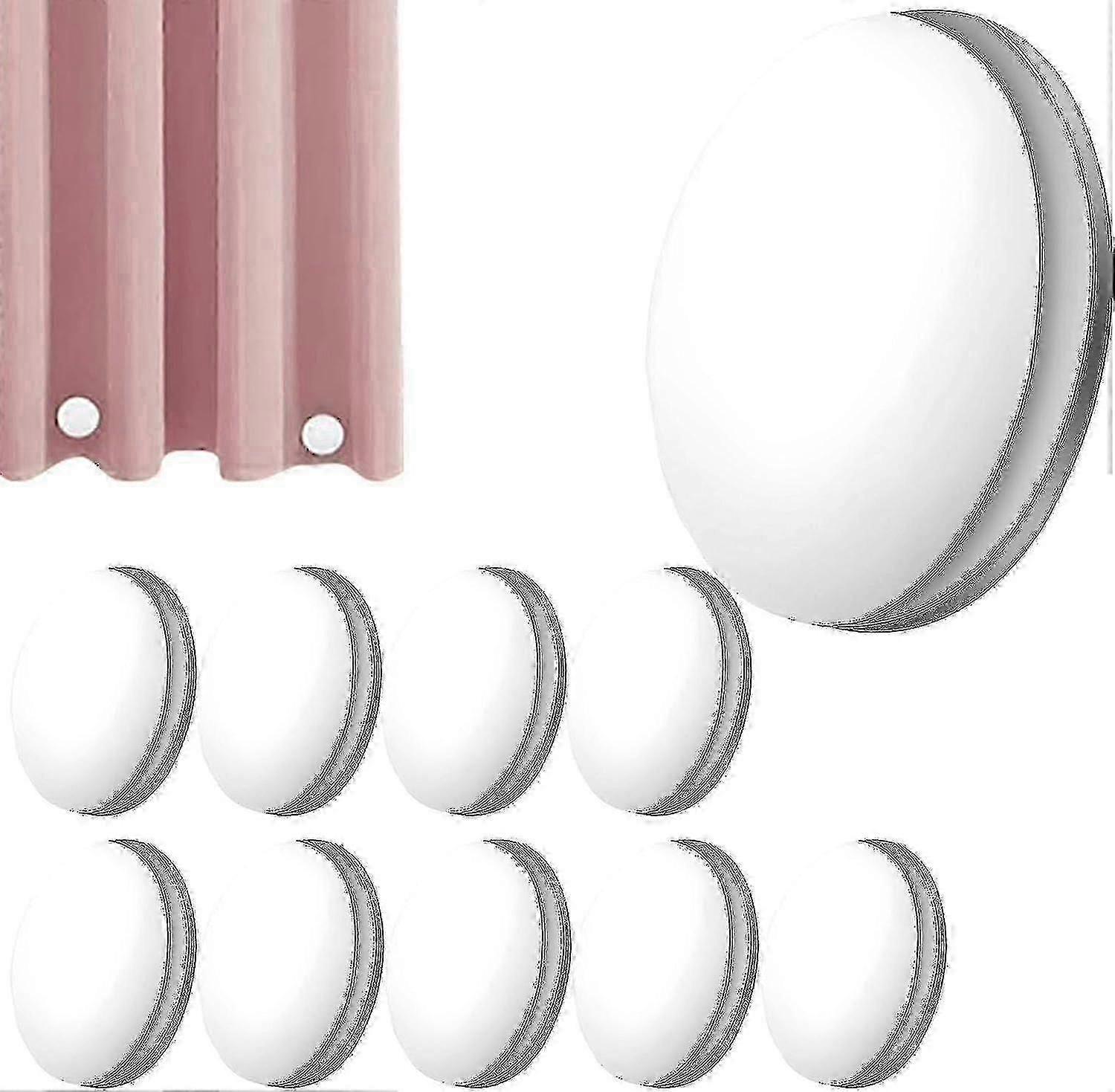 10pcs Magnetic Shower Curtain Weights, Round Shape, Prevents Liner from Blowing