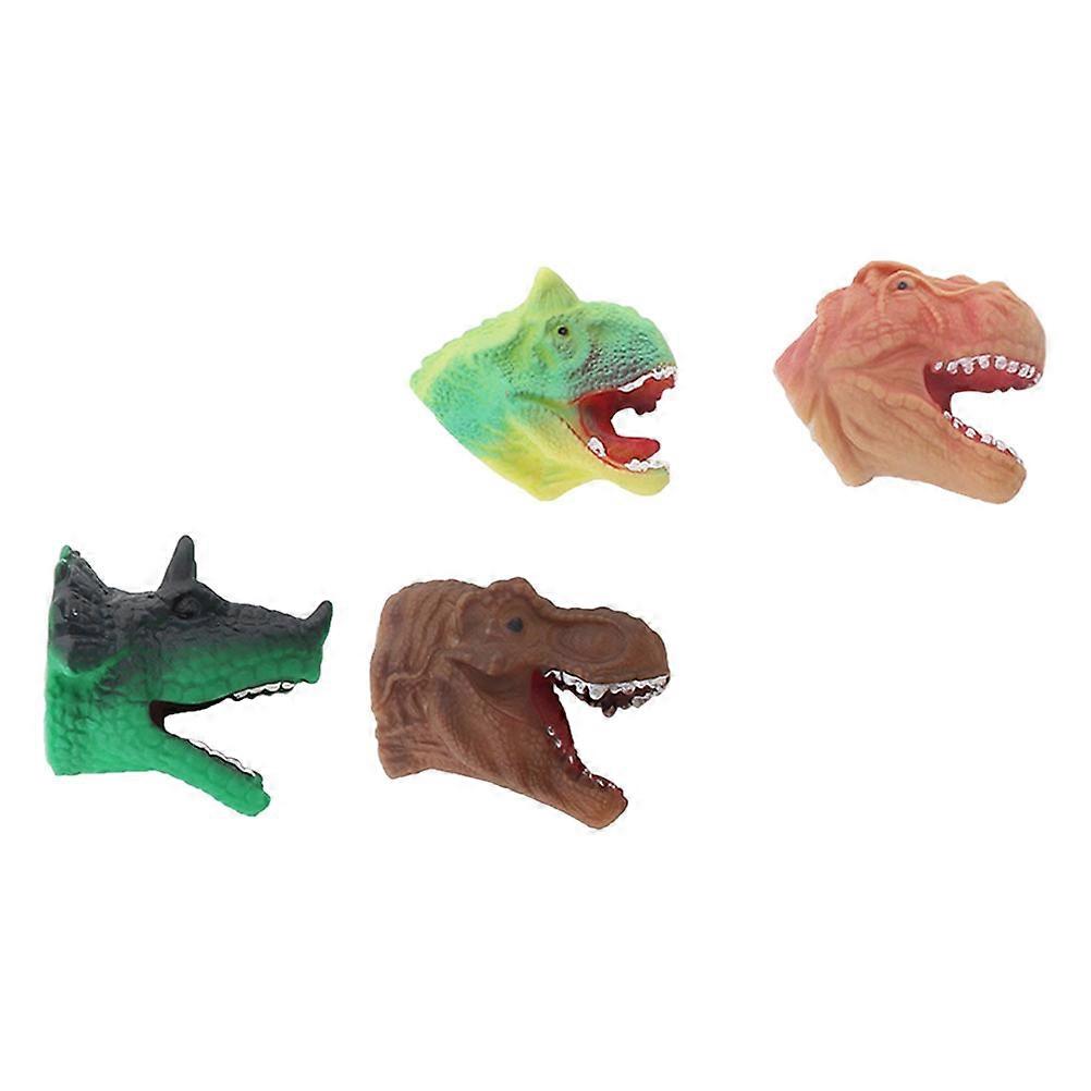 Hand Puppet Toy For Children Communication Skills Improvement 7.00X4.50X5.30Cm Plastic Imagination Development 4Pcs