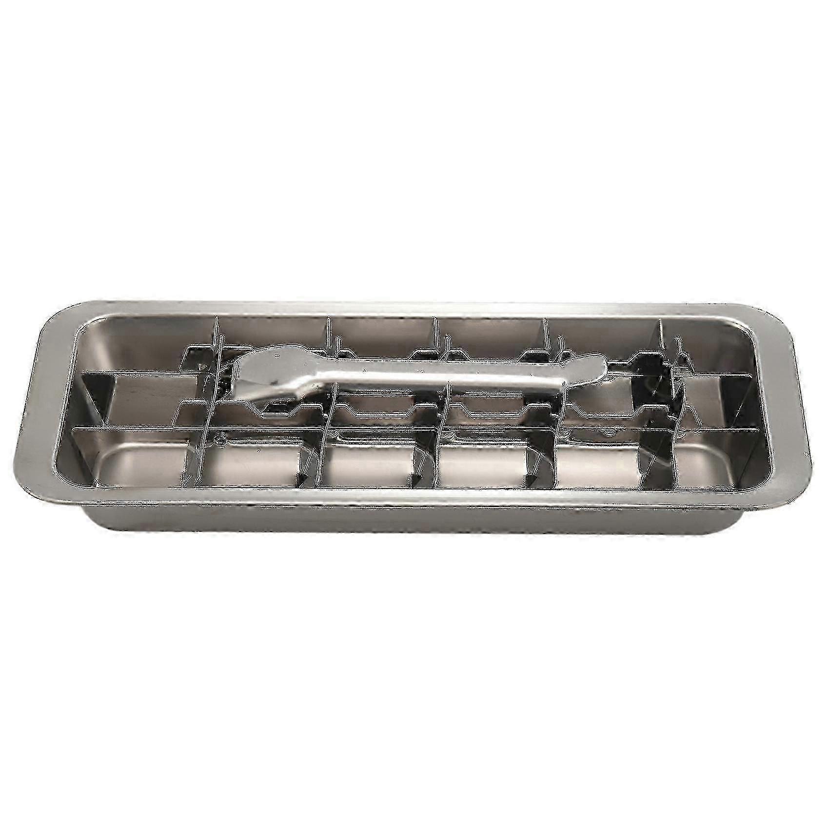 Lever-Style Ice Tray with Stainless Steel Ice Making Mold and Ice Cracker - Quality Ice Maker for Any Occasion