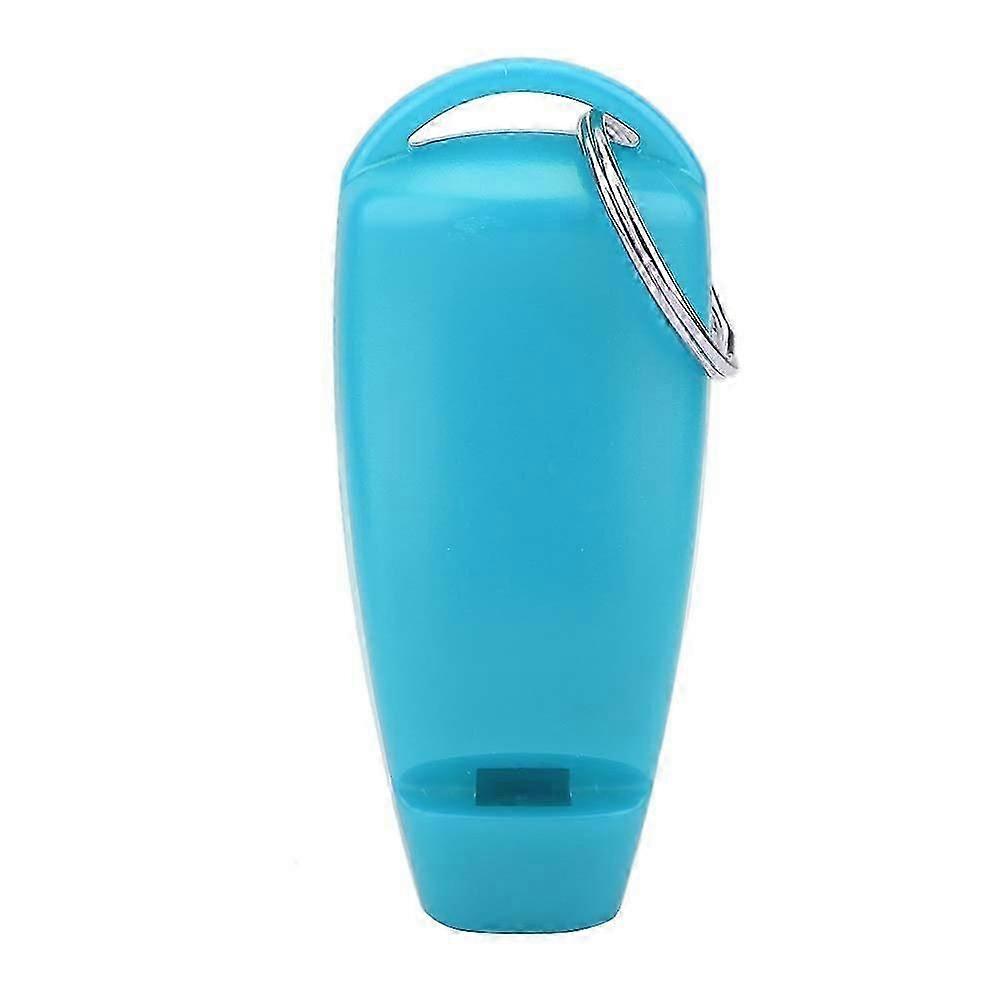 Pet Puppy Clicker Whistle Dog Training Obedience Cat Trainer Keyring Aid Click (Light Blue)