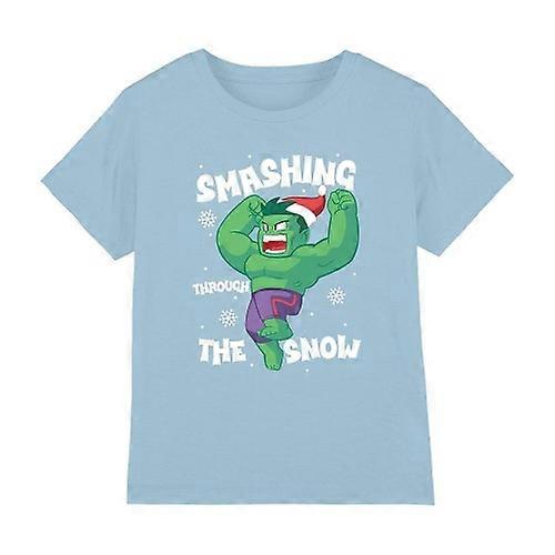 Hulk Childrens/Kids Smashing Through The Snow T-Shirt