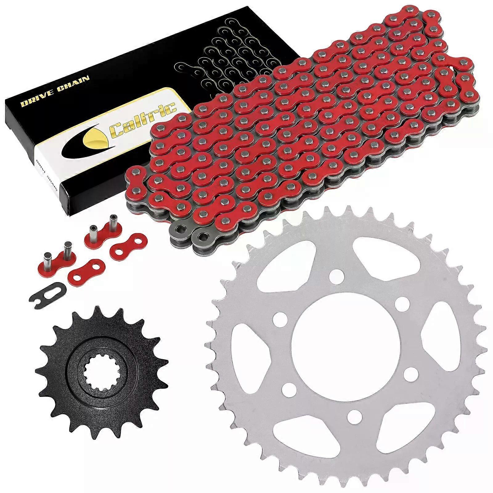 Red Drive Chain And Sprocket Kit for Kawasaki Ninja ZX-10R ZX1000D 2006 2007 NO.35525