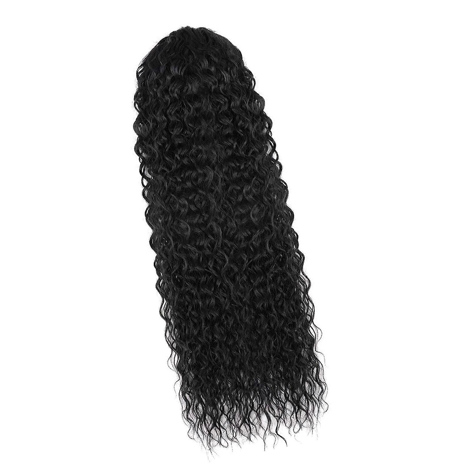 Heat Resistant Synthetic Curly Ponytail Hairpiece Adjustable Drawstring Closure For Volumes And Secure Fit  C