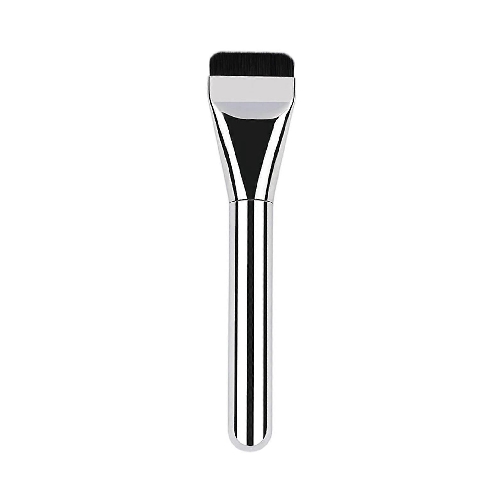 Flat Face Makeup Brush With Synthetic Fibers Precise Coverage For Liquid Face Mask Creams And Skincare Multicolor