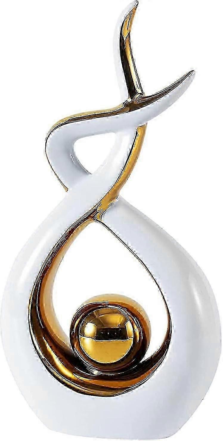 Ceramic decorative object, Modern Sculptures, Table decoration 16 * 6 * 31cm