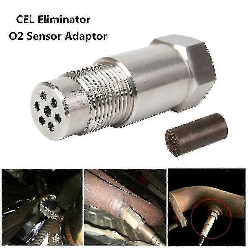 Cel Fix O2 Sensor Spacer Adapter M18x1.5 With Catalytic Converter Simulator