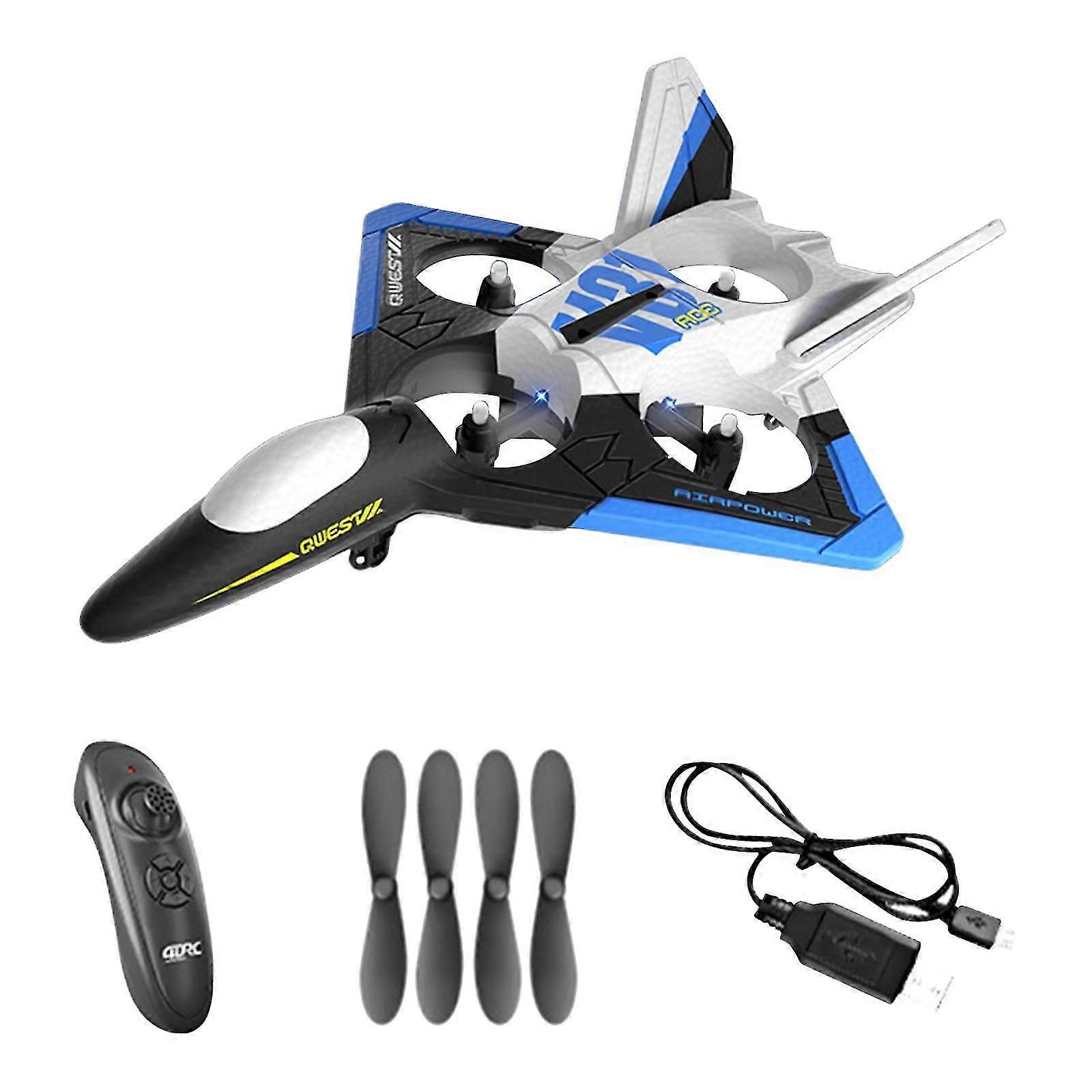 Foam RC Glider 6 Channels 6CH Remote Control Aircraft for Beginner Kids Gift Blue